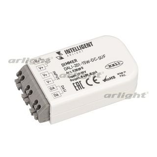 INTELLIGENT ARLIGHT Диммер DALI-201-15W-DC-SUF (8-45V DC, 350mА) Arlight 28090 INTELLIGENT ARLIGHT Диммер DALI-201-15W-DC-SUF (8-45V DC, 350mА) Arlight 28090