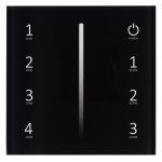 Панель Sens SMART-P17-DIM Black (230V, 4 зоны, 2.4G) (Arlight, IP20 Пластик, 5 лет) Arlight 28129