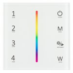 Панель Sens SMART-P45-RGBW White (230V, 4 зоны, 2.4G) (Arlight, IP20 Пластик, 5 лет) Arlight 28140