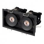 Светильник CL-SIMPLE-S148x80-2x9W Warm3000 (BK, 45 deg) Arlight 28151
