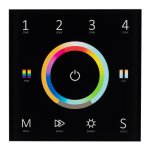 Панель Sens SMART-P67-MULTI Black (230V, 4 зоны, 2.4G) (Arlight, IP20 Пластик, 5 лет) Arlight 28322