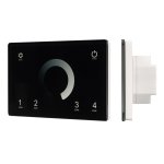 Панель Sens SMART-P79-DIM Black (230V, 4 зоны, 2.4G) (Arlight, IP20 Пластик, 5 лет) Arlight 28399