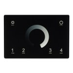 Панель Sens SMART-P79-DIM Black (230V, 4 зоны, 2.4G) (Arlight, IP20 Пластик, 5 лет) Arlight 28399