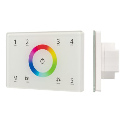Панель Sens SMART-P83-RGB White (230V, 4 зоны, 2.4G) (Arlight, IP20 Пластик, 5 лет) Arlight 28402