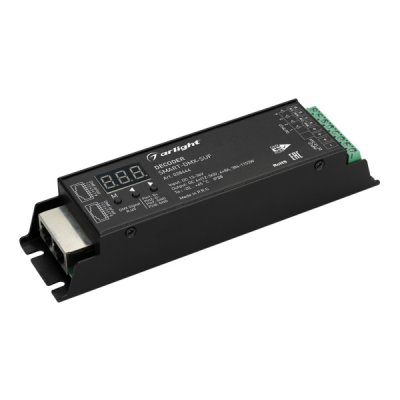 Декодер DMX512 для трансляции DMX512 сигнала ШИМ(PWM) устройствам Arlight 28444