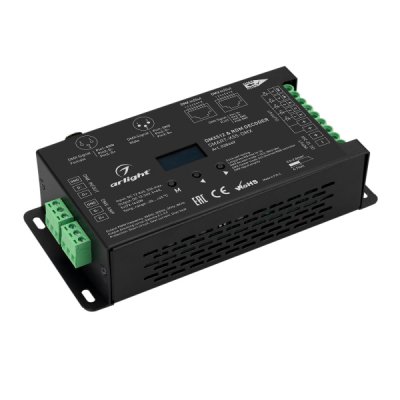 Декодер DMX512 для трансляции DMX512 сигнала ШИМ(PWM) устройствам Arlight 28449