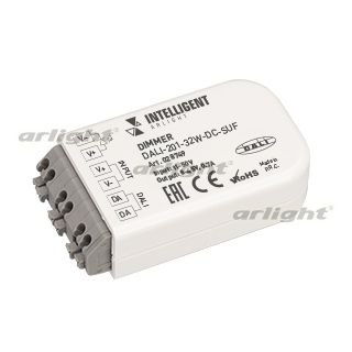 INTELLIGENT ARLIGHT Диммер DALI-201-32W-DC-SUF (8-45V DC, 700mА) (IARL, IP20 Пластик, 3 года) Arlight 28749