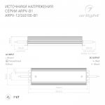 Блок питания ARPV-24100-B1 (24V, 4,2A, 100W) Arlight 28788