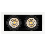 Светильник CL-KARDAN-S375x190-2x25W Warm3000 (WH-BK, 30 deg) (Arlight, IP20 Металл, 3 года) Arlight 28863