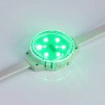 Модуль управляемый SOLEX-DMX-3535-6-24V RGB 120deg (D40x16mm, 1.5W, IP67) Arlight 28882