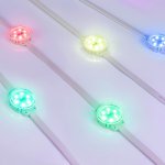 Модуль управляемый SOLEX-DMX-3535-6-24V RGB 120deg (D40x16mm, 1.5W, IP67) Arlight 28882