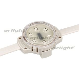 Модуль управляемый SOLEX-DMX-3535-6-24V RGB 120deg (D40x16mm, 1.5W, IP67) Arlight 28882