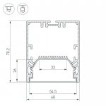 Профиль SL-LINE-6070-2000 ANOD Arlight 28993