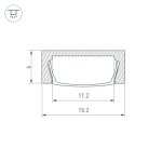 Профиль с экраном MIC-2000 ANOD+OPAL (Arlight, Алюминий) Arlight 29024