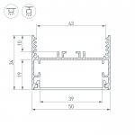 Профиль SL-LINE-5035-2000 ANOD Arlight 29040