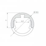 Профиль ROUND-D10.5-2000 ANOD Arlight 29088