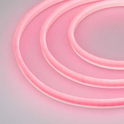 Гибкий неон GALAXY-1608-5000CFS-2835-100 12V Pink (16x8mm, 12W, IP67) Arlight 29373