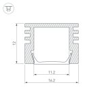 Профиль PDS-S-3000 ANOD Arlight 29762