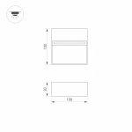 Светильник LGD-TRACE-S100x100-4W Warm3000 (GR, 65 deg, 230V) Arlight 29960