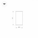 Светильник LGD-FORMA-SURFACE-R90-12W Warm3000 (GR, 44 deg, 230V) (Arlight, IP54 Металл, 3 года) Arlight 29971