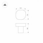 Светильник LGD-SWAMP-BOLL-H100-7W Warm3000 (GR, 93 deg, 230V) (Arlight, IP65 Металл, 3 года) Arlight 30002