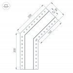 Угол SL-LINIA45-FANTOM-135 (Arlight, Металл) Arlight 30102