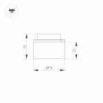 Модуль светодиодный PLURIO-LAMP-R77-9W Day4000 (COP, 36 deg, 2-2, 38V, 200mA) (Arlight, Металл) Arlight 30257