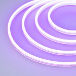 Образец Гибкий неон GALAXY-1206-5000CFS-2835-100 12V Purple 0.5M (12x6mm, 12W, IP67) Arlight 30965