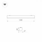 Светильник ALT-LARGO-1200-30W Day4000 (WH, 120 deg, 230V) Arlight 30991