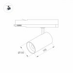 Светильник LGD-NIKA-4TR-R100-30W Warm3000 (WH, 24 deg, 230V) (Arlight, IP20 Металл, 5 лет) Arlight 31170
