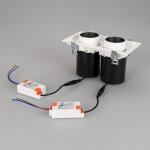 Встраиваемый поворотный выдвигающийся светильник для потолка Arlight 31362