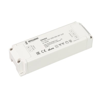 INTELLIGENT ARLIGHT Диммер TY-102-24V-30W-MIX-WF-SUF (230V, WIFI, 433MHz, 2x0.6A) (IARL, Пластик) Arlight 31676