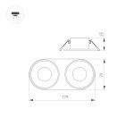 База встраиваемая для модуля светодиодного PLURIO Arlight 31712