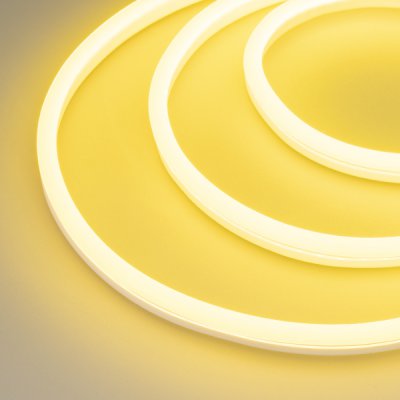 Гибкий неон GALAXY-1608-5000CFS-2835-100 12V Lemon (16x8mm, 12W, IP67) Arlight 31816