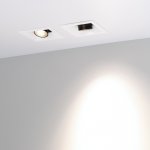 Светильник MS-ORIENT-BUILT-TURN-TC-S67x67-3W Day4000 (WH-BK, 30 deg, 230V) Arlight 32220