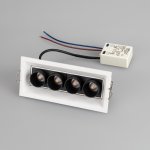 Светильник MS-ORIENT-BUILT-TURN-TC-S67x150-10W Day4000 (WH-BK, 30 deg, 230V) Arlight 32229