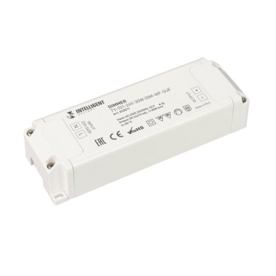 INTELLIGENT ARLIGHT Диммер TY-101-24V-30W-DIM-WF-SUF (230V, WIFI, 433MHz, 1х1.25A) (IARL, Пластик) Arlight 32511