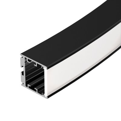 Профиль SL-ARC-3535-D320-W90 BLACK (260мм, дуга 1 из 4) (Arlight, Алюминий) Arlight 32678