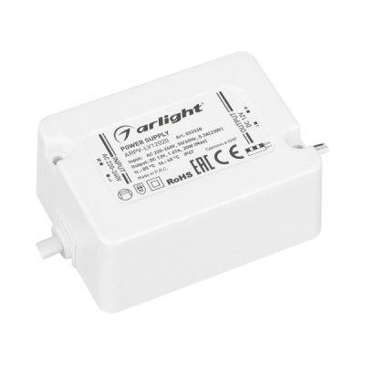 Блок питания ARPV-LV12020 (12V, 1.67A, 20W) (Arlight, IP67 Пластик, 3 года) Arlight 33328