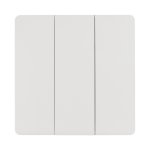 Накладная 3-х клавишная белая пластиковая панель Arlight 33668