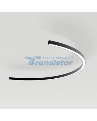 Светильник полукруг из профиля SL-ARC-3535-D1500-A90 BLACK Arlight 34035