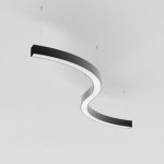 Светильник S-образный из  профиля SL-ARC-3535-D800-A90 BLACK Arlight 34046