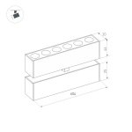 Светильник поворотный для магнитных треков шириной 25 мм Arlight 34222