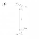 Светильник SP-TABOO-FLOOR-S1300-14W Day4000 (BK, 90 deg, 230V) (Arlight, IP20 Металл, 3 года) Arlight 35322