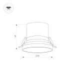 Встраиваемый светильник даунлайт Arlight 35443