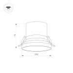 Встраиваемый светильник даунлайт Arlight 35444