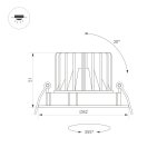 Встраиваемый поворотный светильник даунлайт Arlight 35451