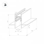 Встраиваемый магнитный трек ORIENT с фланцем Arlight 35566