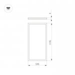 Светильник DL-INTENSO-S600x1200-60W White6000 (WH, 120 deg, 230V) (Arlight, IP40 Металл, 3 года) Arlight 36240