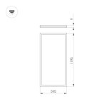 Светильник DL-INTENSO-S600x1200-60W Warm3000 (WH, 120 deg, 230V) (Arlight, IP40 Металл, 3 года) Arlight 36241